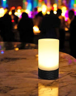 LED Solar Rattan Tisch Leuchte 
D7.6cm x H11.5cm