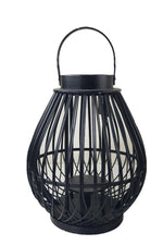 Lanterne en bambou
 avec poignée
 La couleur noire
 P26,5 cm x H33,5 cm