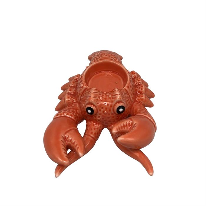 Windlicht Lobster aus Keramik 
Farbe: Rot
L:16.5cm B:10.7cm H:4.3cm