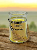 Citronella Kerze im Glas mit Kordel