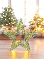 LED Stern Candy Outdoor aus Metall mit 200 Micro LED Farbige PET Streifen