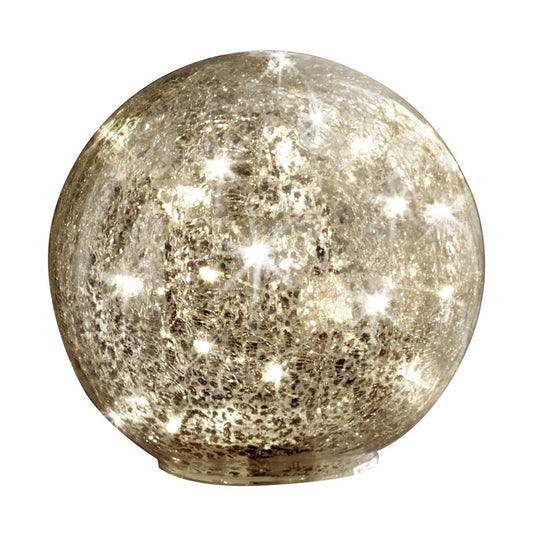LED Glas Kugel 
gebrochenes Glas (Crack) 
D:15cm mit 15 LED