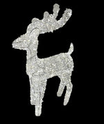 LED Rentier weiss Outdoor aus Metall mit 500 LED Micro Light Grösse 30x15x60cm