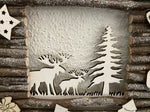 Deko Hänger/Bild aus Holz 
mit Kordel 
L:40cm H:20cm