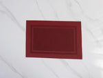 Tischset bordeaux rot 
45x30cm 
beidseitig
verwendbar