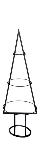 Tannenbaum 3D in Schwarz aus Metall H: 90cm D: 30cm