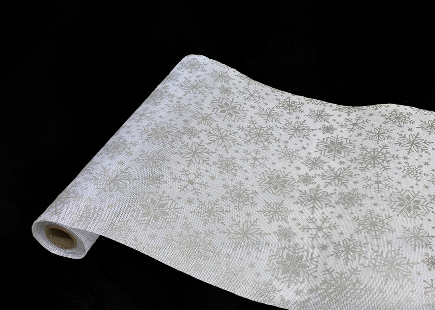 Dekostoff "imitiertes"Leinengewebe
36x300cm gerollt und 
geschnitten - Farbe: Weiss