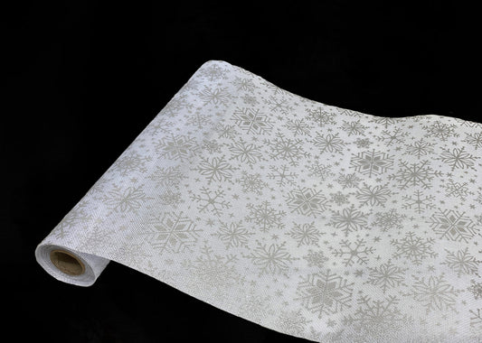 Dekostoff "imitiertes"Leinengewebe
36x300cm gerollt und 
geschnitten - Farbe: Weiss