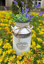 Übertopf aus Metall als Milchkanne H26.5cm