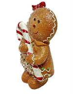 Deko Lebkuchen mit Zuckerstange aus Polyresin