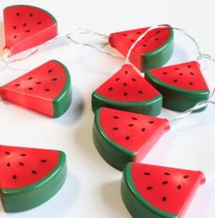 LED Lichterkette Wassermelone 10 LED - L: 165cm