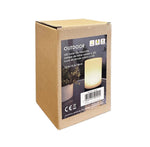 LED Solar Rattan Tisch Leuchte 
D10.5cm x H18cm