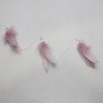 Girlande mit Federn - L: 90cm
Farbe Federn: Rosa