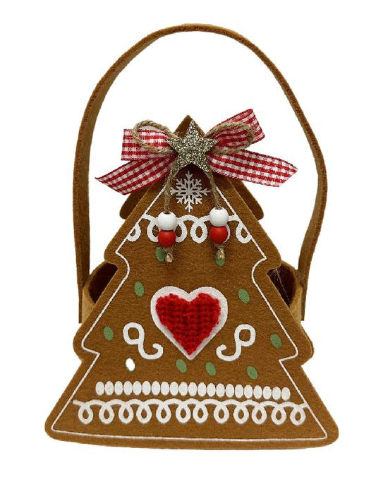 Tasche Xmas aus Filz als Tannenbaum
