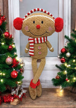 Deko Lebkuchen Kantenhocker mit Ohrenschützern H48cm