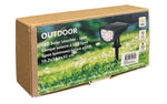 LED Solar Outdoor Leuchte Spot 
Grösse: 10.2x14.3x32cm 
16 superhelle LED