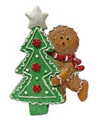 Deko Lebkuchen mit Tannenbaum aus Polyresin