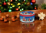 Guetzlidosen 3er Set rund mit XMAS Motiv Wichtel Weissblech