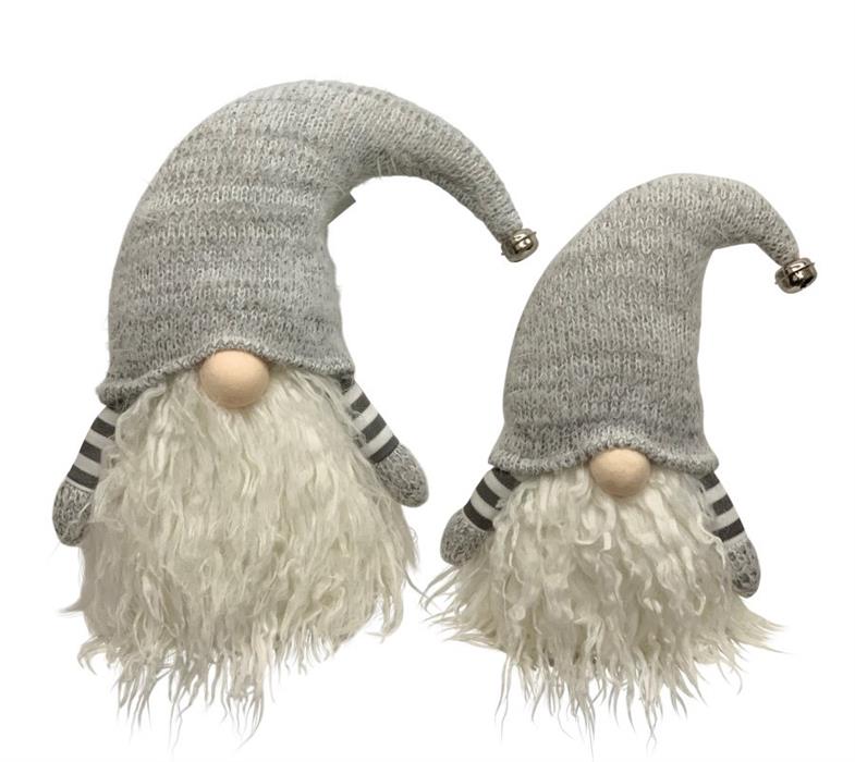 Deko Wichtel Santa 
Farbe: Weiss/Grau 
L:12cm B:17cm H:26cm