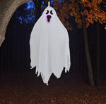 Geist mit LED zum Hängen, 50cm Hoch aus Polyester/PP Gewicht 17g