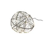 LED Draht-Kugel mit 20LED
D:12cm
Farbe: Silber