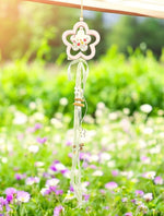 Deko Hänger Blume aus Holz T0.9cm x B13cm x L76cm