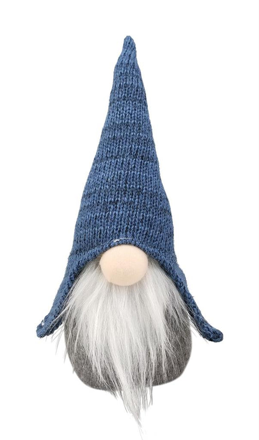 Deko Wichtel Santa 
Farbe: Blau/Grau 
L:8cm B:10cm H:29cm