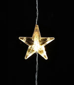 LED Lichtervorhang Outdoor 
mit Sternen 48 LED
B:175cm H:120cm
Warm weisses Licht