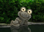 LED Solar Frosch liegend  H:16cm
mit 2 LED
Farbe: Grau
L:19.5cm B:10.5cm H:16cm
