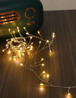 LED Outdoor Micro Draht Lichterkette 
Cluster 100 LED L:200cm
silber Draht