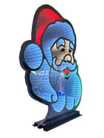 LED Figur Weihnachtsmann Face mit Infinity Effekt Outdoor