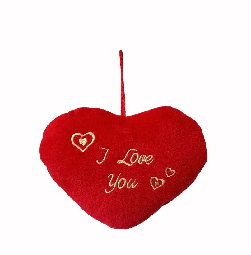 Kissen in Herzform gestickt I LOVE YOU Grösse: 30x35cm