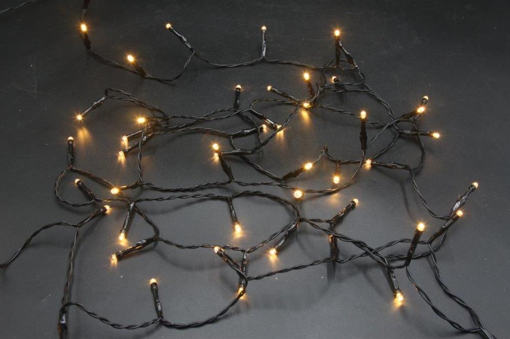 Guirlande lumineuse d'extérieur LED 50 LED
 lumière blanche et chaude
 Longueur 3,75m