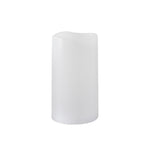 LED Solar Kerze Kunststoff 
Outdoor wasserdicht IP44 
D:10cm - H:19.5cm 
Farbe weiss