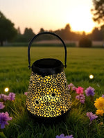 LED Solar Laterne Metall konisch mit 1warm weissen LED Farbe: Bronze