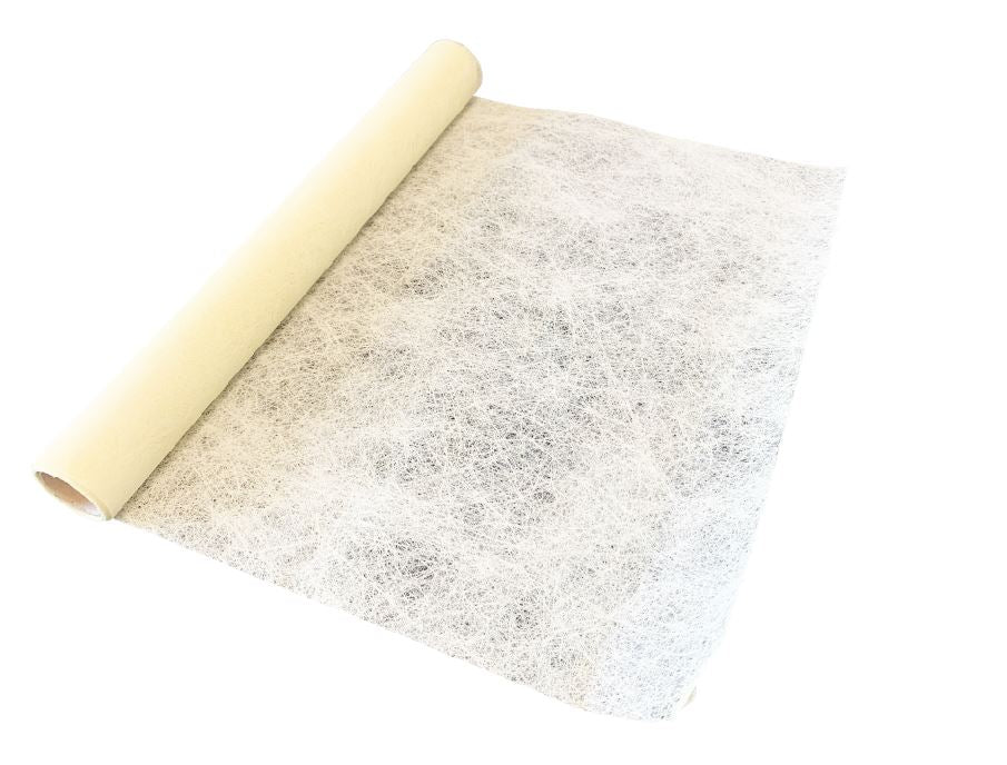 Dekostoff "Vlies" gerollt und geschnitten 
36cm x 300cm 
Farbe: creme