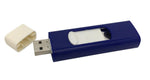 Feuerzeug mit Glühspirale USB Stick zum Aufladen Farbe: blau im Display