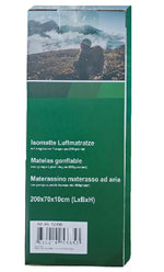 Isomatte Luftmatratze aufblasbar mit eingebauter Fusspumpe Farbe Grün