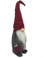 Deko Wichtel Santa stehend
L12cm x B15cm x H53cm
Farbe: Rot mit Karo Hose