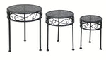 Pflanzenständer aus Metall 
3er Set - klein, mittel, gross 
schwarz