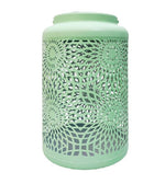 LED Solar Laterne in Grün aus Metall L15.5cm x B15.5cm x H25.5cm