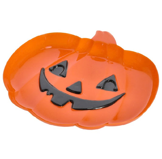 Teller Halloween Kürbis 30x27cm aus PP Sticker