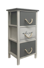 Cassettiera in legno con 3 cassetti