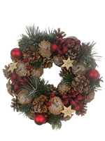 Couronne de Noël décorée
 Diamètre 27cm