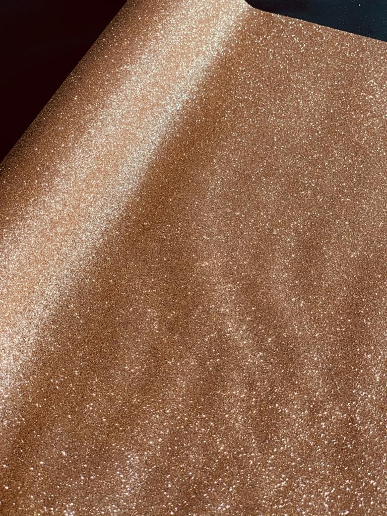 Dekostoff "Organza" rose gold  mit Glitter
36cm x 300cm - gerollt
