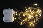 LED Outdoor Micro Draht Lichterkette 40 LED, L: 390cm silber Draht