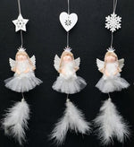 Deko Hänger Engel 3er Set
Farbe: weiss
Grösse: D2.5cm x H32cm
