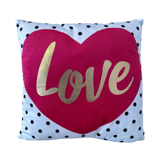 Kissen Love mit Reisverschluss Grösse: 30cmx30cm Digitaldruck einseitig