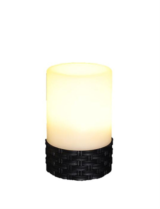 LED Solar Rattan Tisch Leuchte 
D7.6cm x H11.5cm