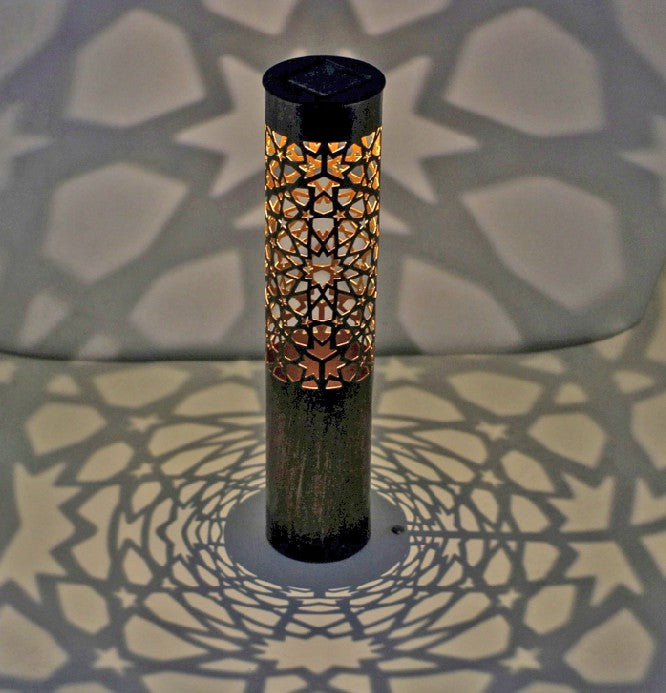 LED Solar Leuchte mit Sternen Design